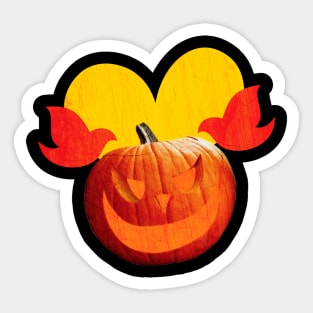 peace love and pumpkin Sticker